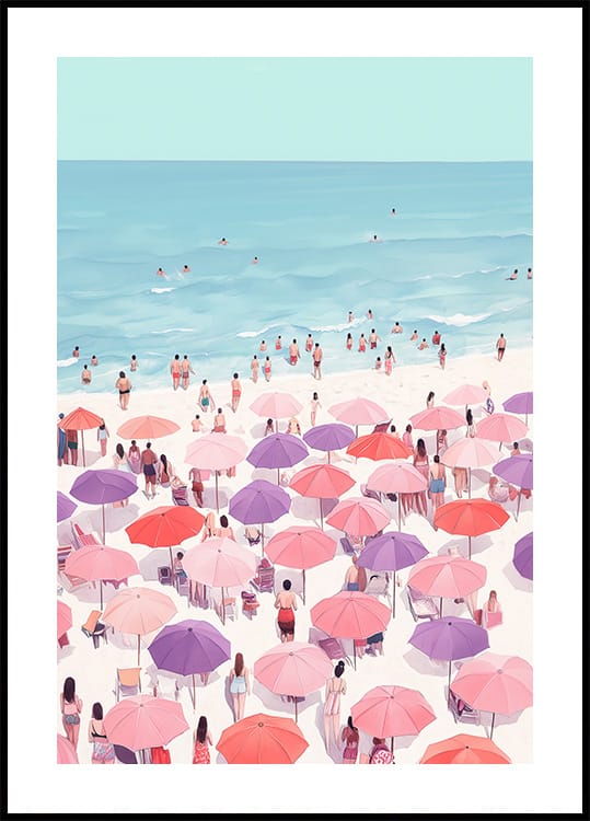 Coastal Beach Aesthetic Poster