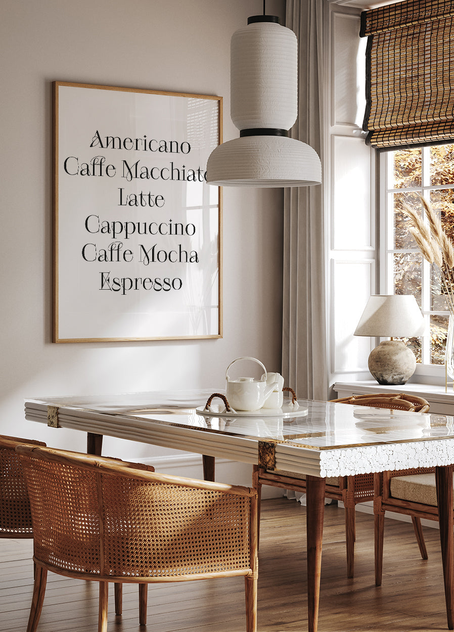 Kaffedrikke Poster