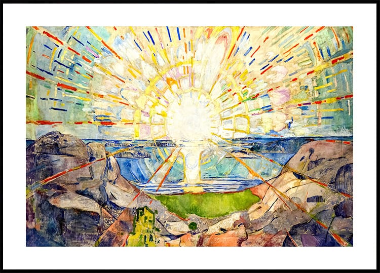 The Sun by Edvard Munch Poster