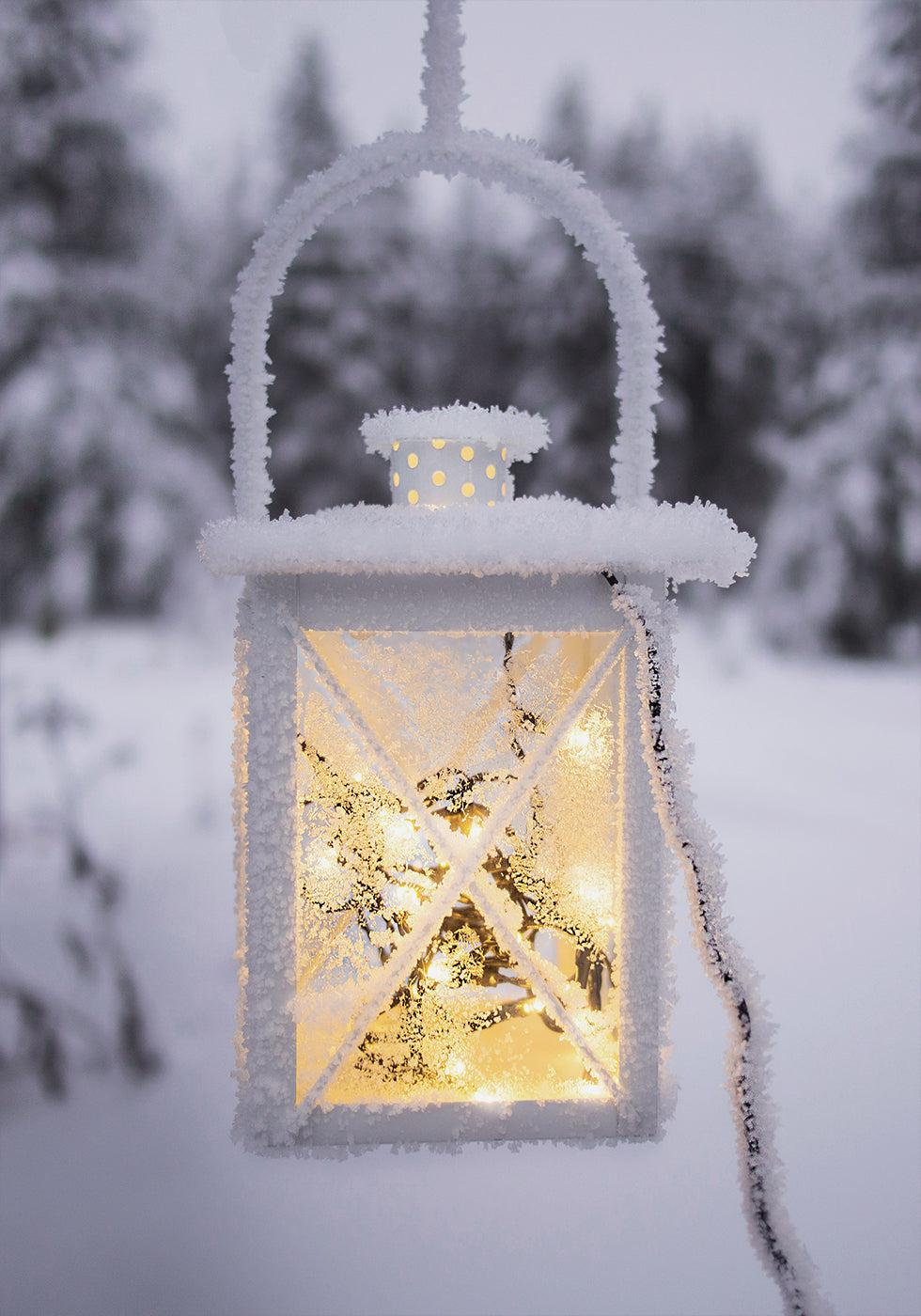 Flashlight Covered with Frost Poster