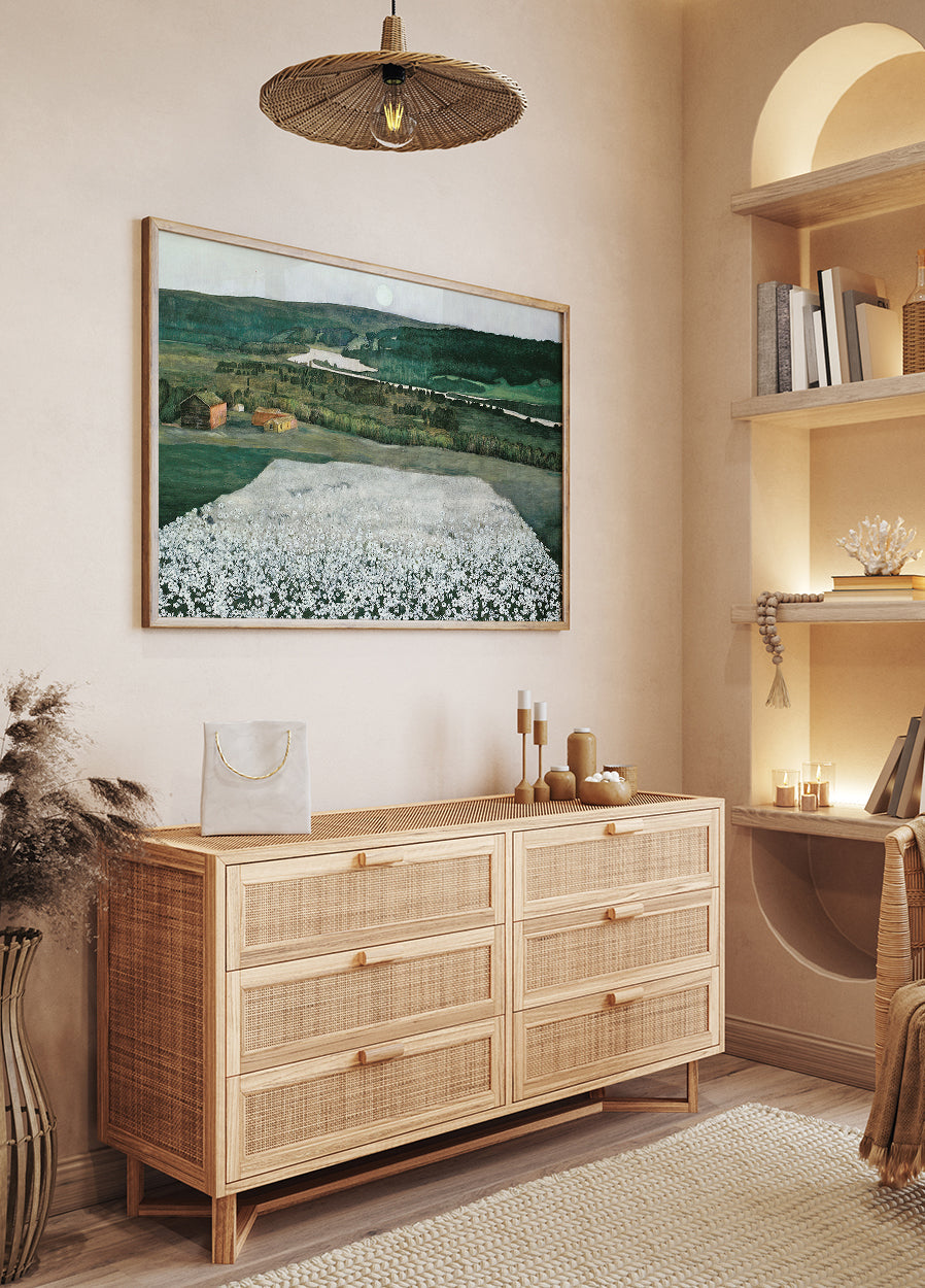 Flower Meadow in the North By Harald Sohlberg Poster