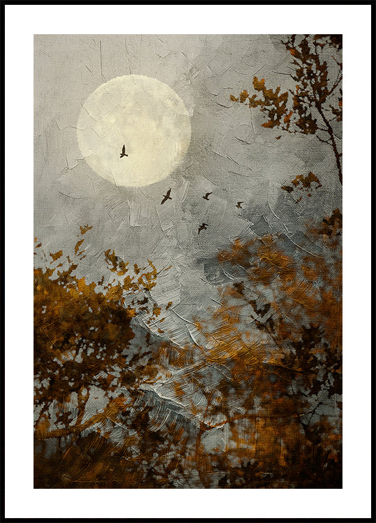 Halloween Full Moon Poster
