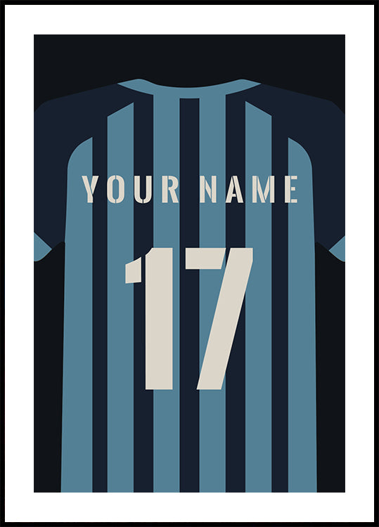 Personalized Football Jersey Poster