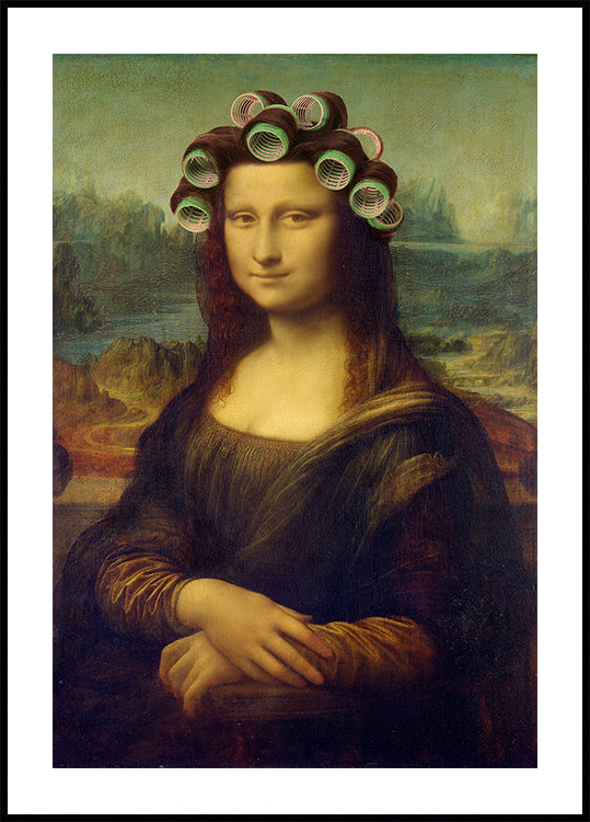 Mona Lisa -  the Curly Girly Edition Poster