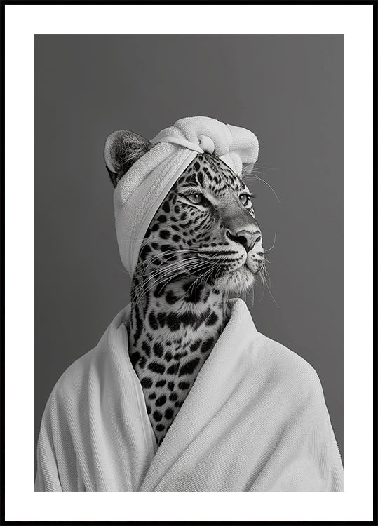 Lady Leopard Spa Day Poster