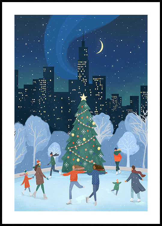 Xmas in NYC Poster