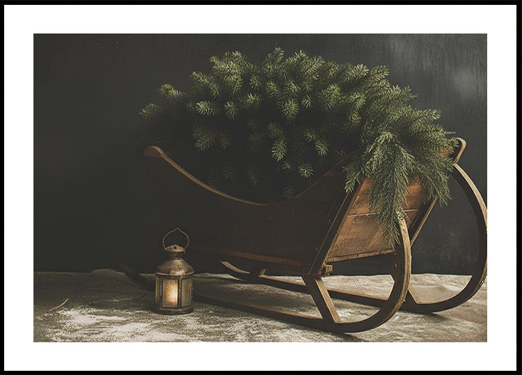 Christmas Sled Poster