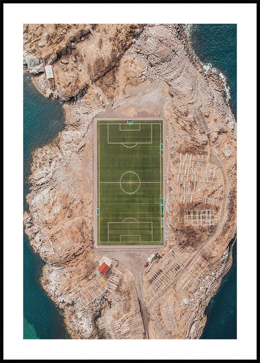 Soccer Field in Norway Poster