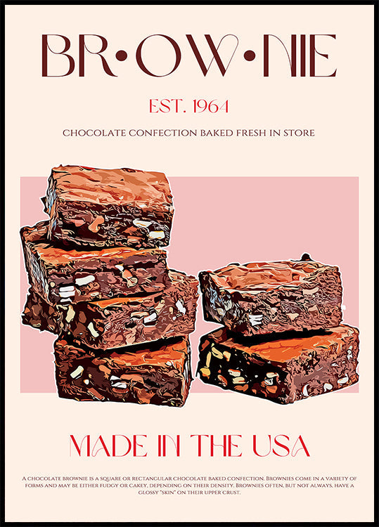 Choco Brownies Delight Poster