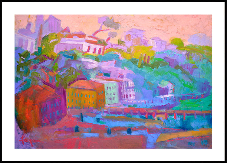Colorful Hillside Scene