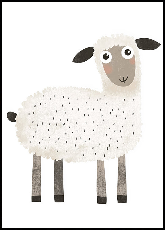 Smiling Sheep Poster