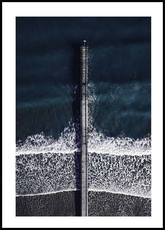 View Of The Pier In Italy Poster