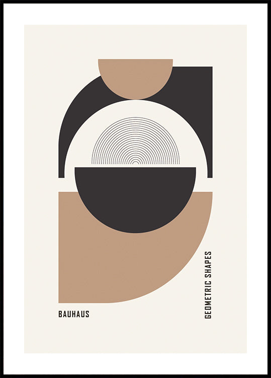 Bauhaus Geometric Shapes No.1 Poster