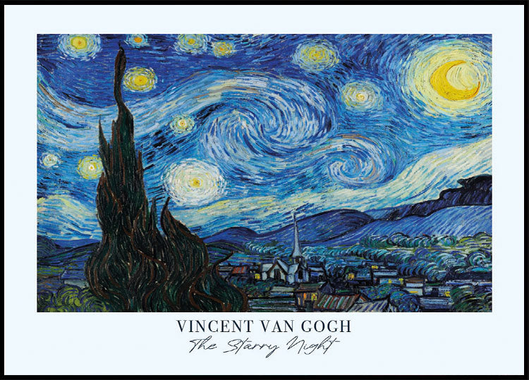 "Vincent Van Gogh's Masterpiece: The Starry Night Poster."