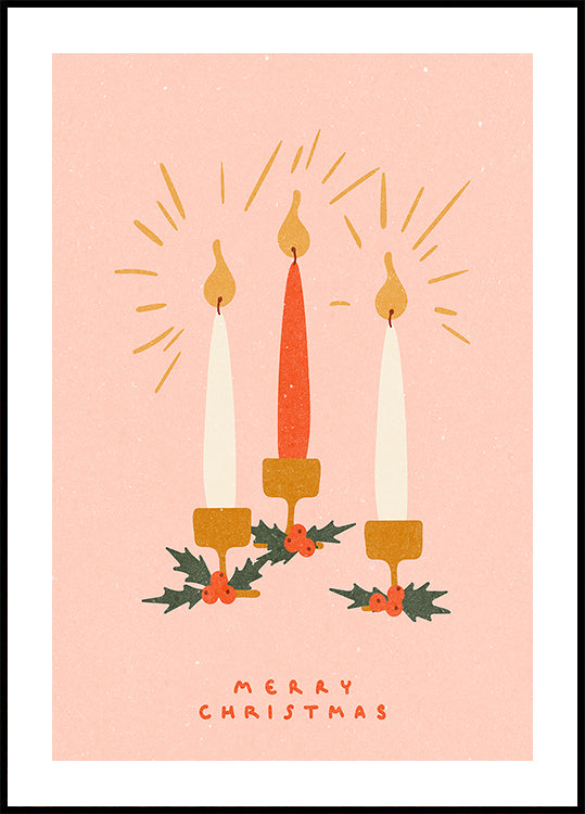 Christmas Candles Poster