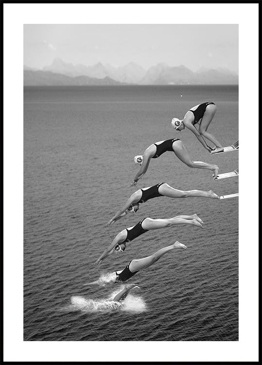 The beauty of diving Poster