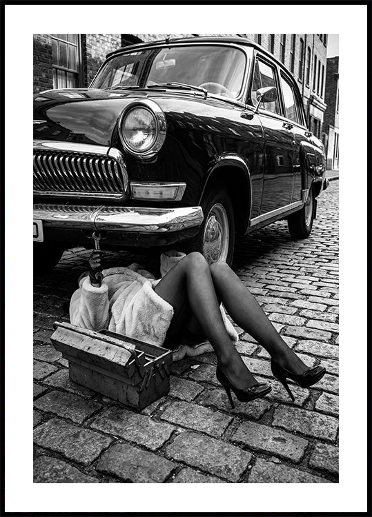 Fixing the Car Poster