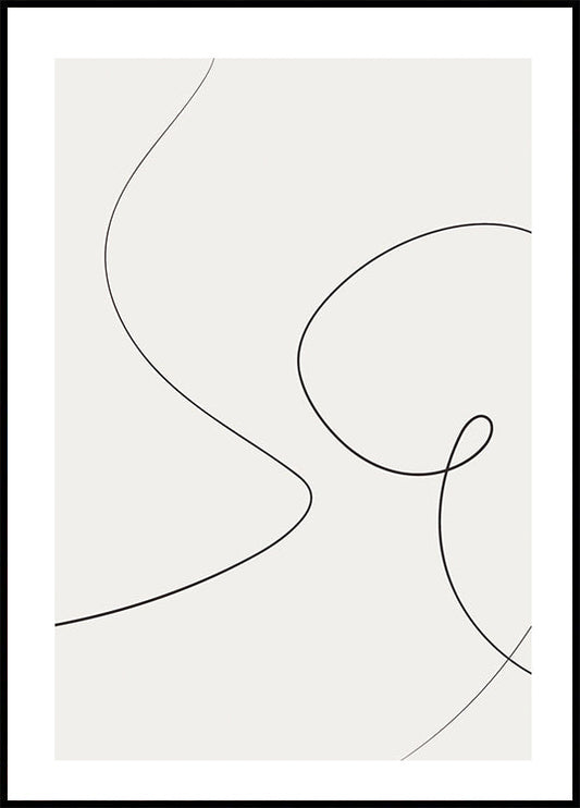 Shapes Line Art No. 2 Poster