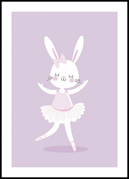 Ballerina Bunny Poster