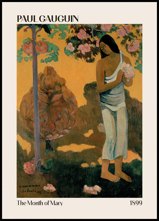 The Month of Mary, Paul Gauguin 1899 Poster