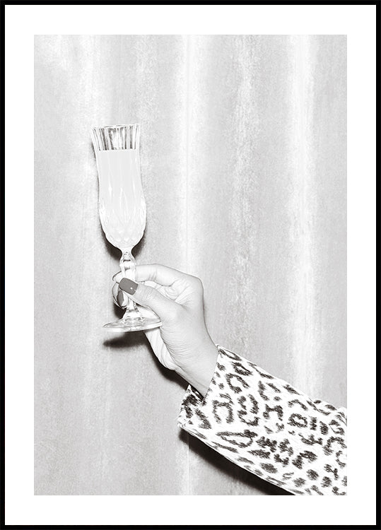 Hands Glass Black and White