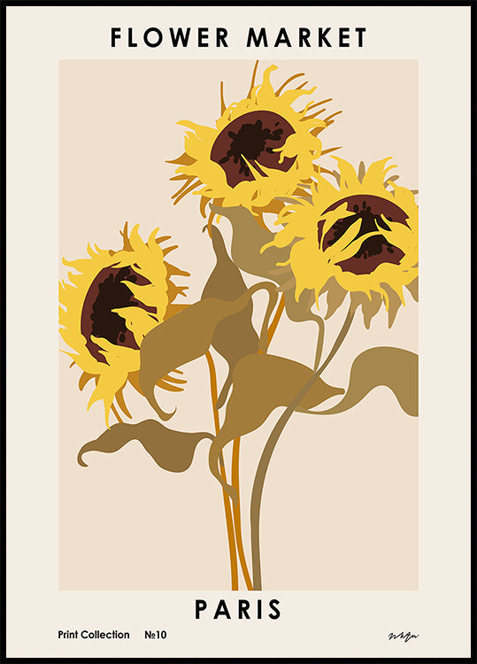 Flower Market. Paris  Poster