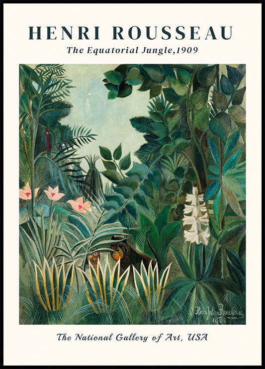 Henri Rousseau - The Equatorial Jungle Poster