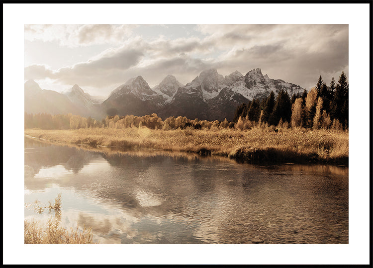 Autumn Morning in the Mountains Poster