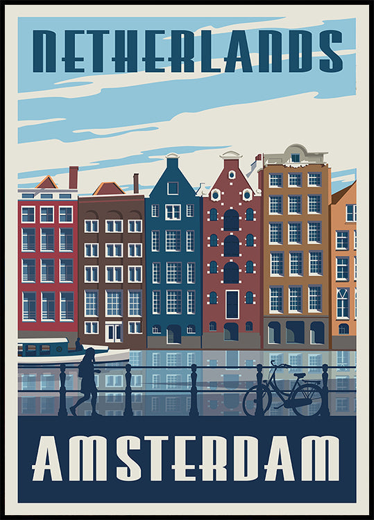 Amsterdam Travel Print Poster