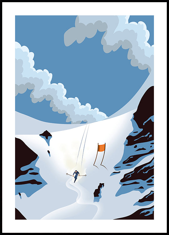 Snowy Mountain Poster