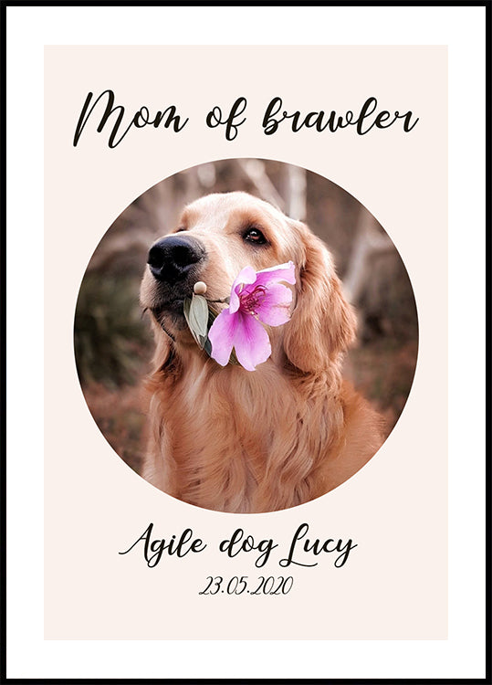 Custom Dog Portrait Poster