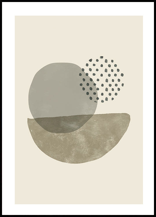 Abstract Shapes and Textures Poster