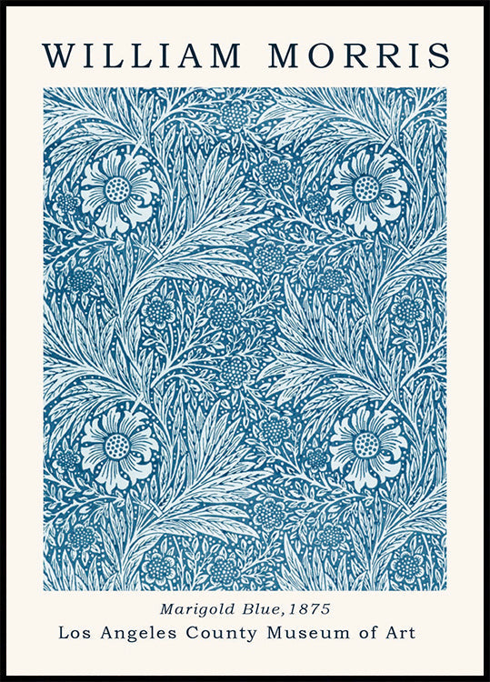 W. Morris - Marigold Blue Poster