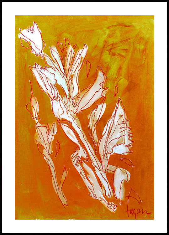 Dream garden 4 Ochre Poster