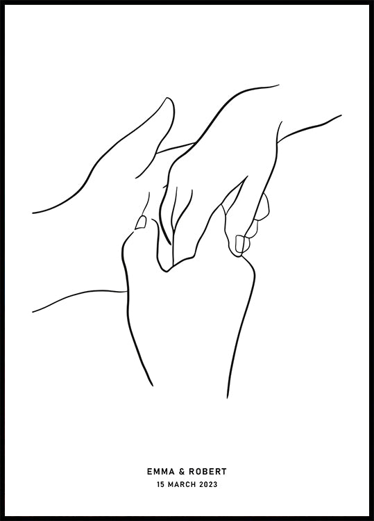 Together - Personalized Line Art Poster