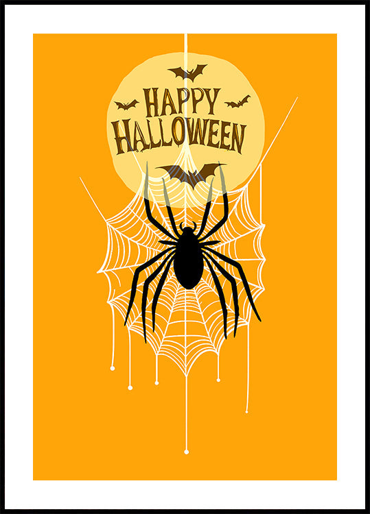 Retro Spooktacular: A Groovy Halloween Vibe Poster