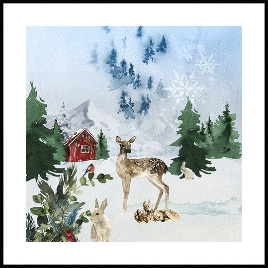 Woodland Winter Tale Poster