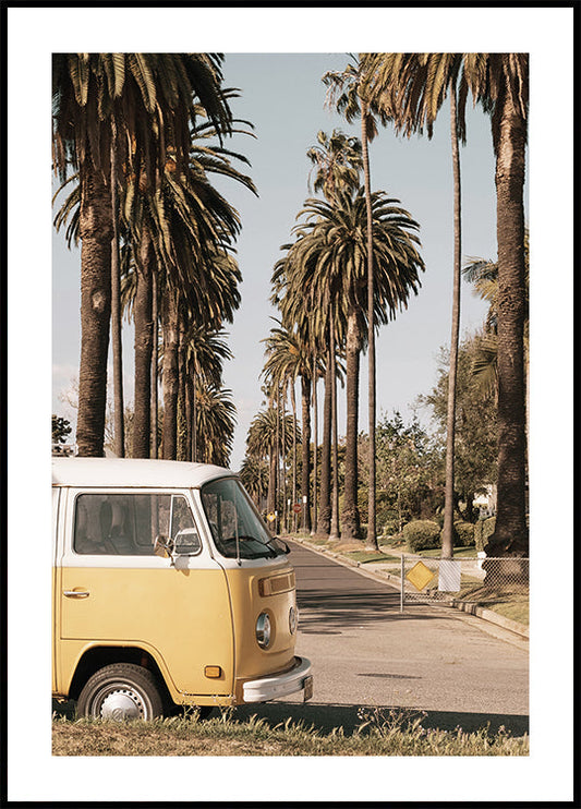 Van on the Streets of California Poster