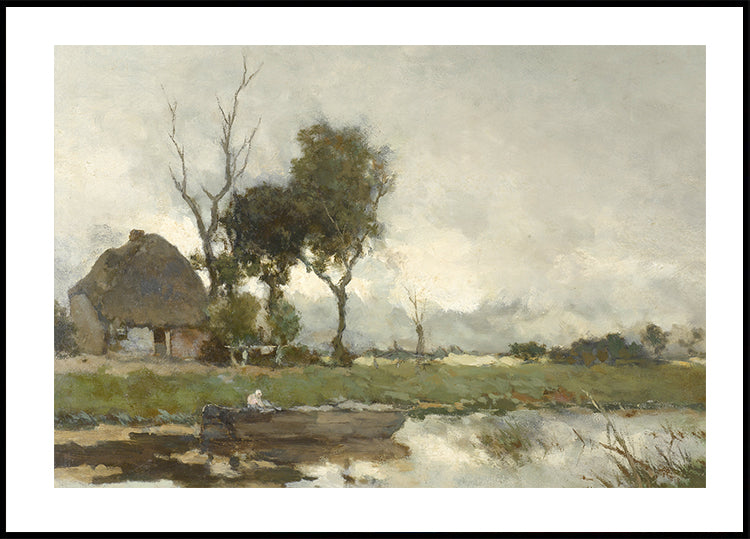 Herfstlandschap By Jan Hendrik Weissenbruch Poster
