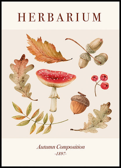 Autumn Herbarium Poster