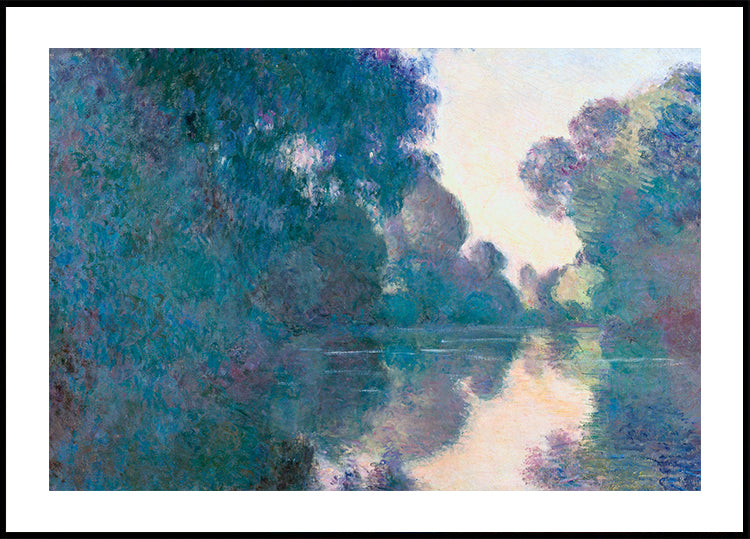 Claude Monet - Morning on the Seine near Giverny  Poster