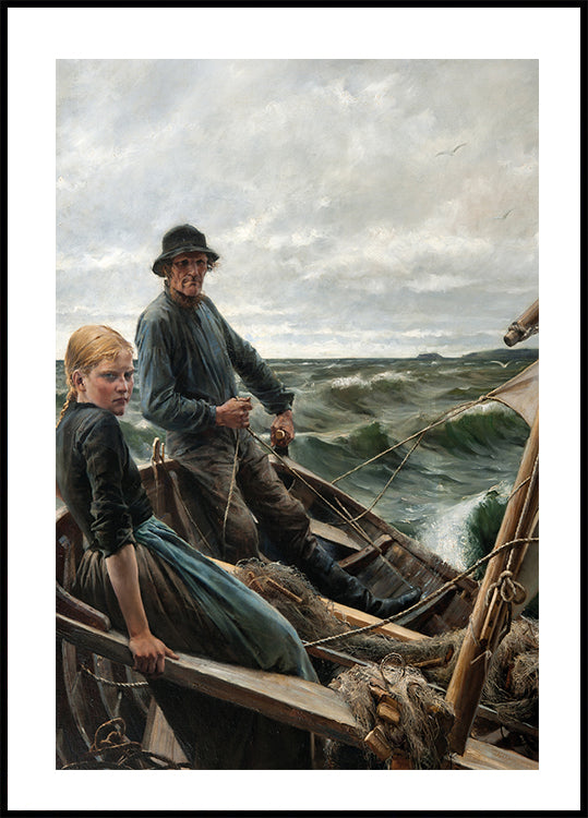At Sea By Albert Edelfelt Poster