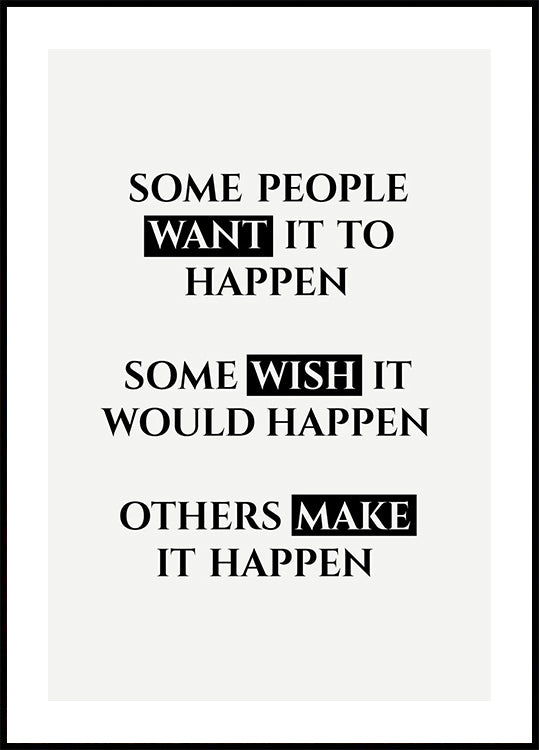 Make it Happen Poster