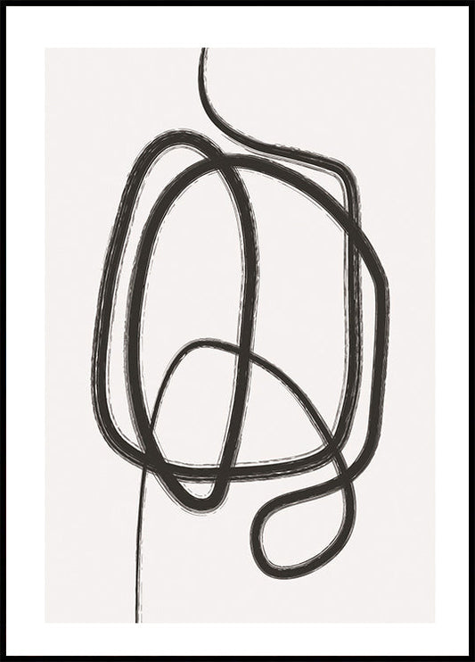 Line Art Knot Poster