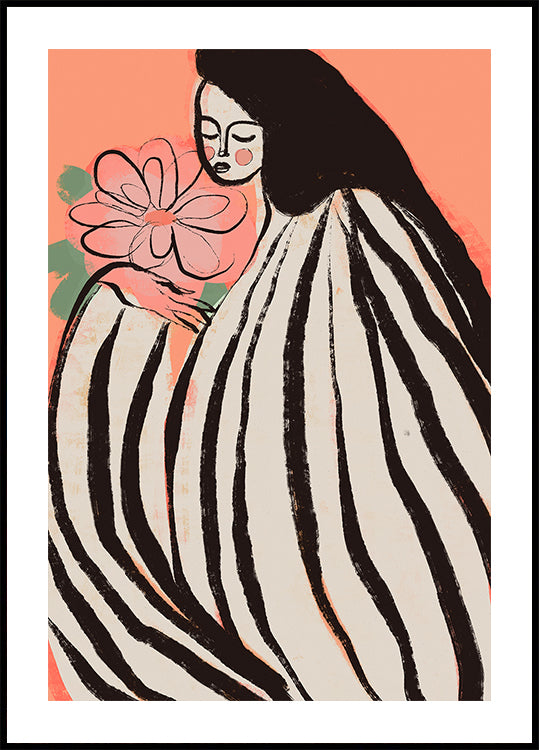 A Silent Moment (Peach) Poster