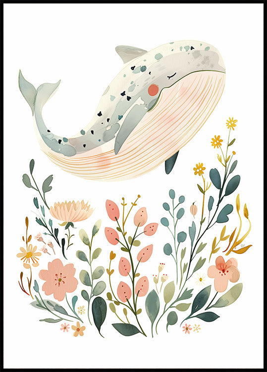 Happy Whale Poster