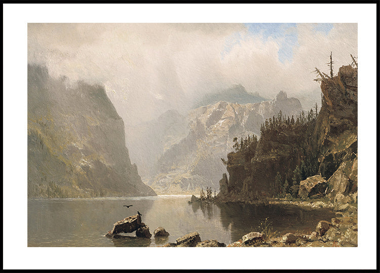 Western Landscape By Albert Bierstadt Poster