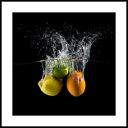 Citrus splash Poster