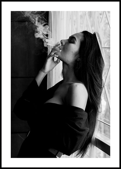 Elegance in Smoke and Shadow Poster