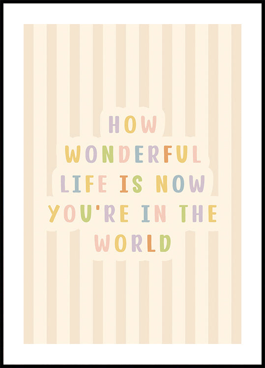 How Wonderful Life Is Poster